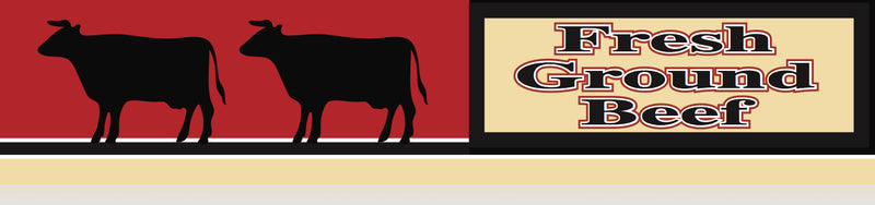 Fresh Ground Beef Meat Case Divider-24" Long