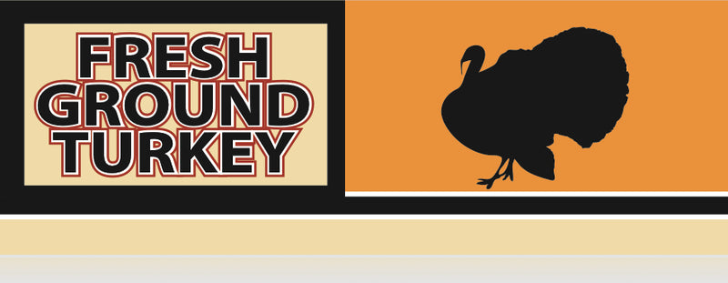 Fresh Ground Turkey Meat Case Dividers-12" Long