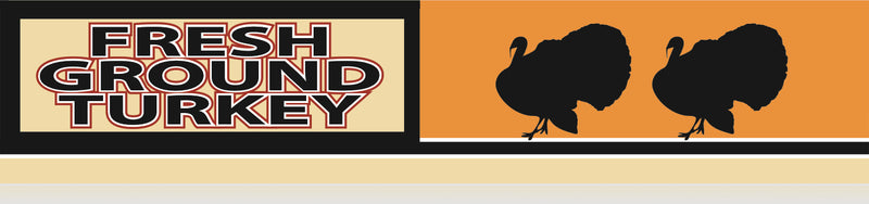 Fresh Ground Turkey Meat Case Dividers-24" Long