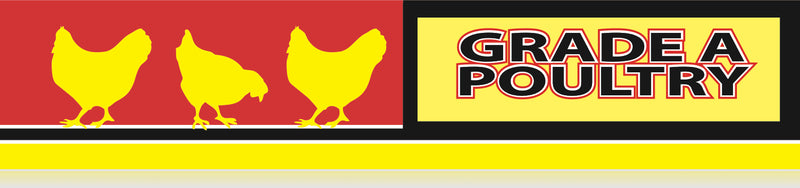 Grade A Poultry Meat Case Dividers-24" Long