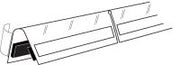 Sign Holders-Notched Magnetic Clamp 48" long -5 pieces - screengemsinc