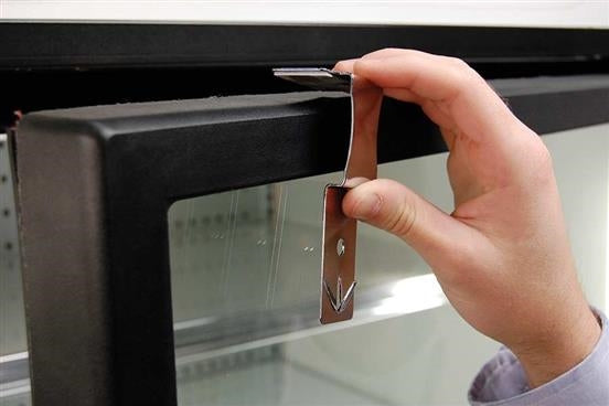 Merchandising Strips Clip Hanger for Cooler Doors-50 pieces