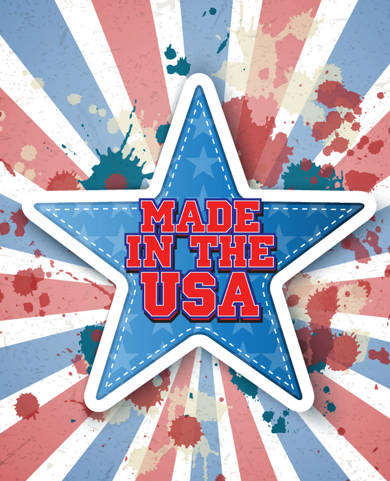 Made in USA Easel Sign-11 "W x 8.5"H-Star