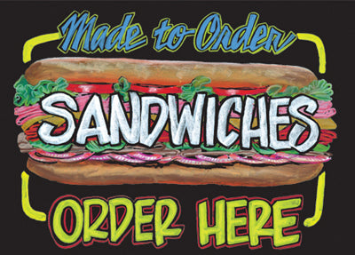 Deli Signs – Chalkboard Style | 16-3/8"W x 22"H | Write-On Wipe-Off