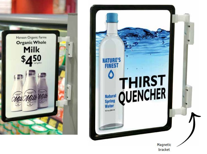 Flag Position Magnetic Sign Holders-11"x14"- 5 pieces