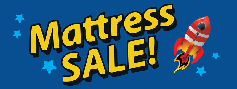 Mattress Sale Vinyl Banner-Rocket