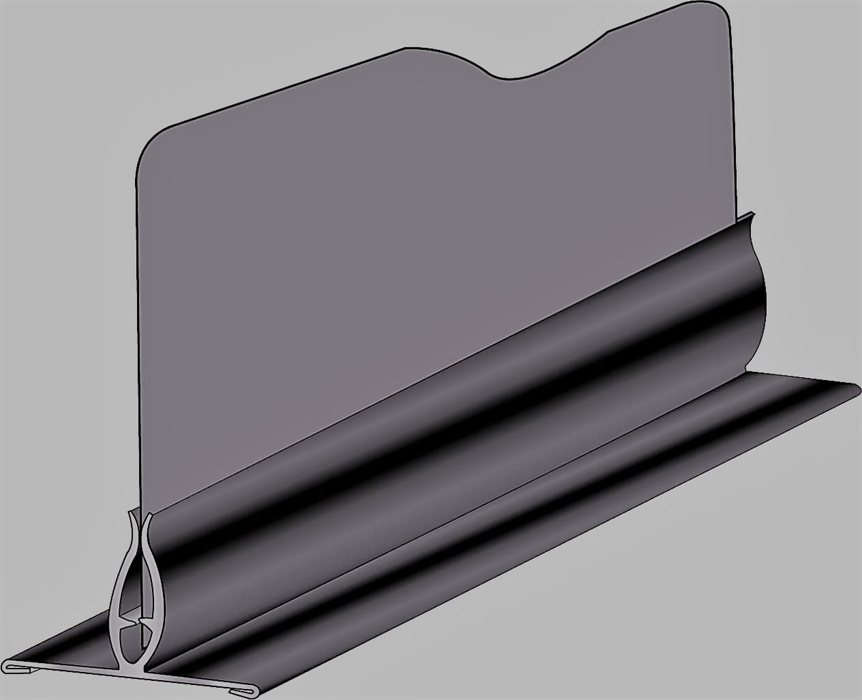 Meat Case Dividers Sign Bases 12" L Black 10 pieces — screengemsinc