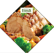 Meat Ceiling Danglers custom printed