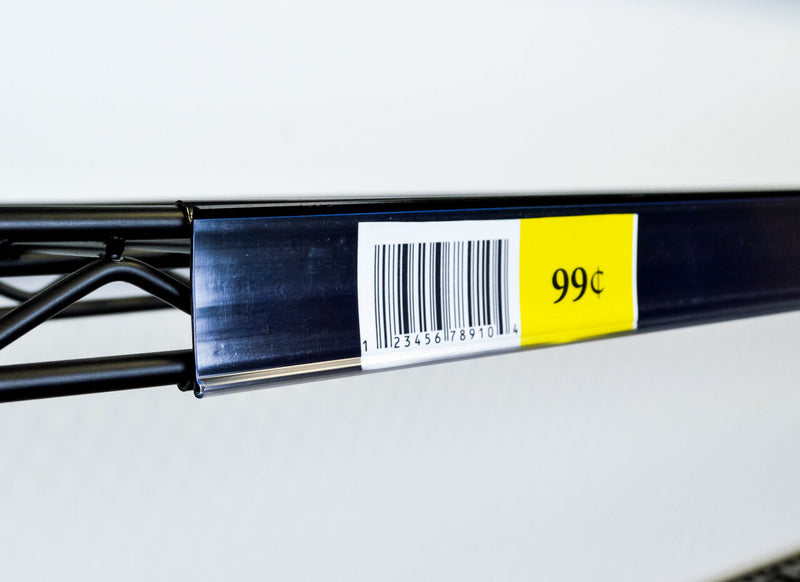 Black Price Tag Label Holders Data Strips for Metro® Shelving-50 per pack