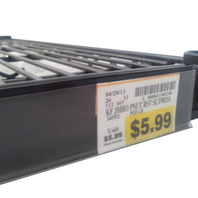 Black Price Tag Label Holders Data Strips for Metro® Shelving-50 per pack