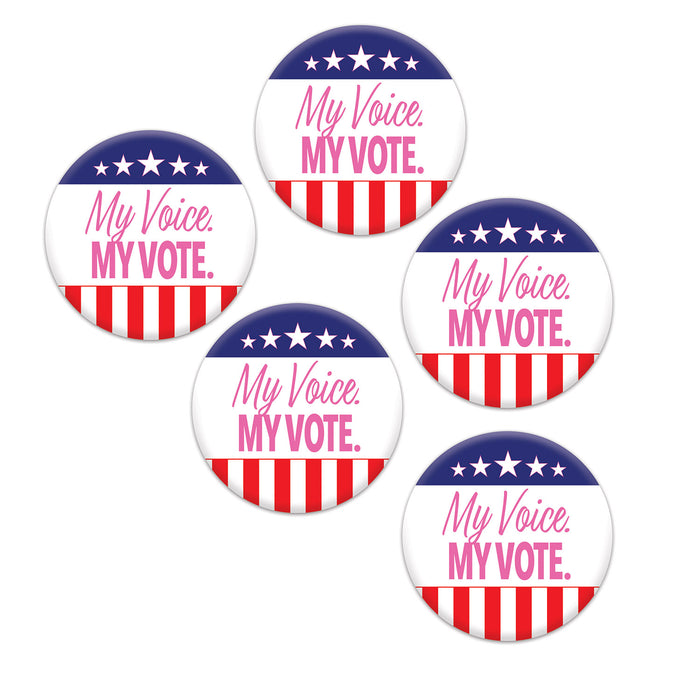 2020 Election Buttons My Voice My Vote