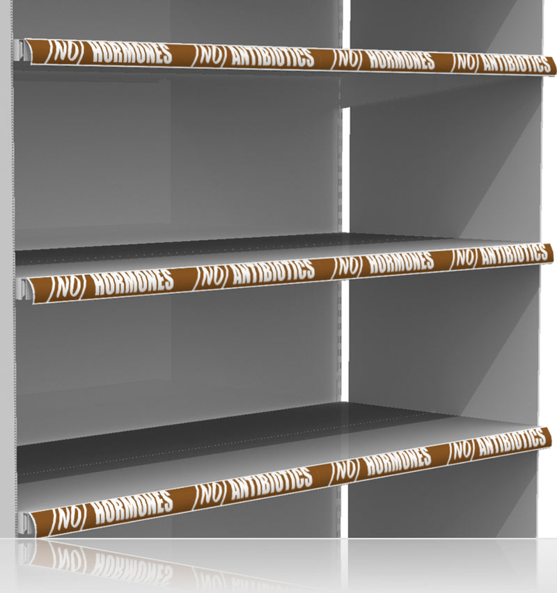 No Hormones-No Antibiotics Price Channel Molding Strips-24" W x 1.25" H -10 pieces