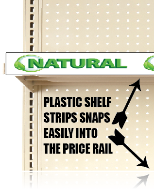 Natural Price Channel Molding Shelf Strips-24"W x 1.25"H -10 pieces