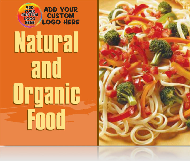 Natural and Organic Food Aisle Violators-Shelf Signs-Custom Printed- 250 pieces
