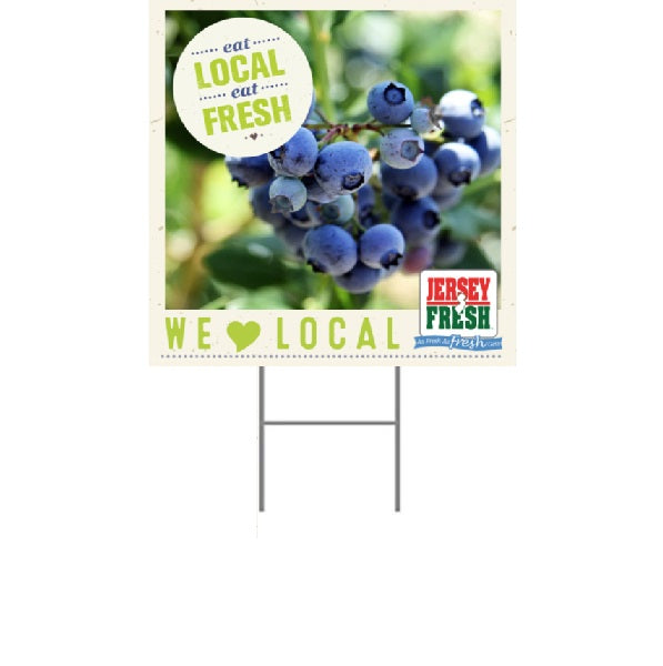 Jersey Fresh Lawn Yard Signs 18"W x 24"H- 2 pieces