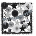 New Years Shimmering Silver Display Decoration Kit- 32 pieces - screengemsinc