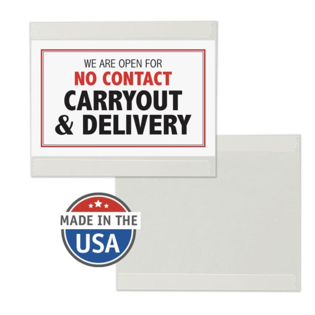 No Tape Sign Holders for Glass-8.5"Hx11"W-Landscape-10 pieces