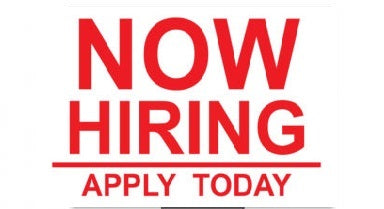 Lawn-Yard Signs Now Hiring Apply Today- 24 "x 18"