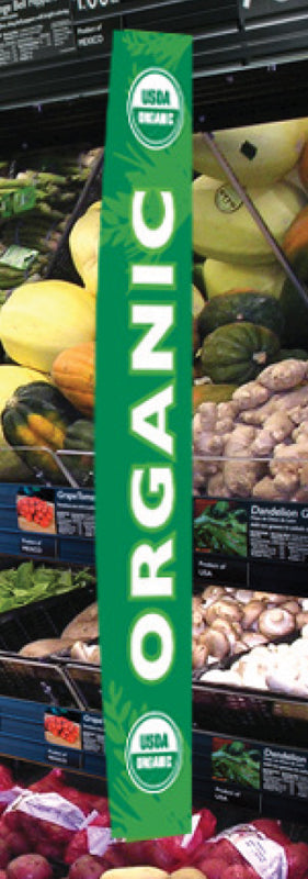 USDA Organic Aisle Invader Blade Sign