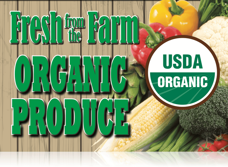 Economical Produce Hanging Signs Ceiling Danglers- Custom Printed