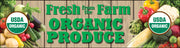 Organic Produce End Cap Headers or Gondola Signs