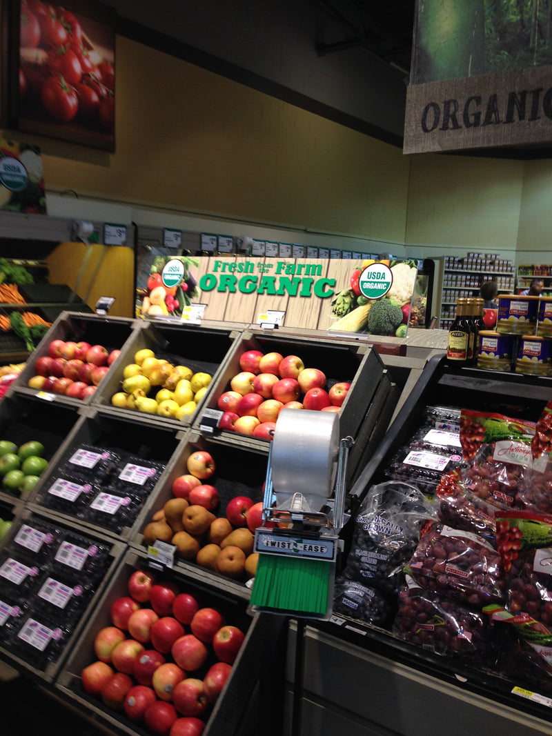 Organic Produce End Cap Headers or Gondola Signs