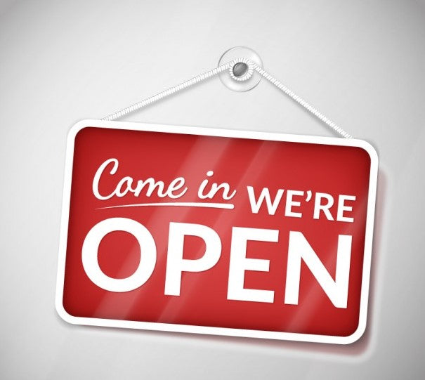 Open Window Signs -2 pieces