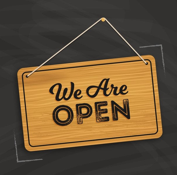 Open Window Signs -2 pieces