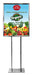 Organic Floor Stand Stanchion Signs