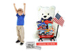 Patriotic Bear with Toy Filled Wagon -4' Tall-Giant Sweepstakes Giveaway Item