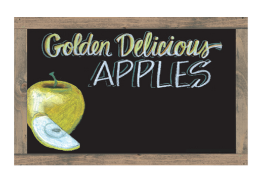 Produce Department Fruit Signs Set-Chalkboard Design with Faux Frame-185 fruit items - screengemsinc