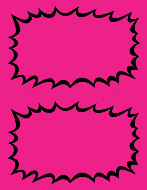Pink Fluorescent Starburst 2UP Laser Printer Compatible Price Cards Shelf Signs--200 signs
