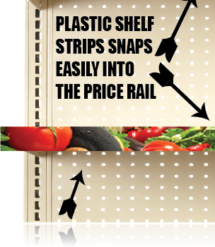 Produce Price Channel Molding Strips 12"W x 1.25"H -10 pieces