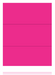 Pink Fluorescent Laser Compatible Shelf Signs 8.5"W x 11"H- 3 up per sheet -300 signs - screengemsinc