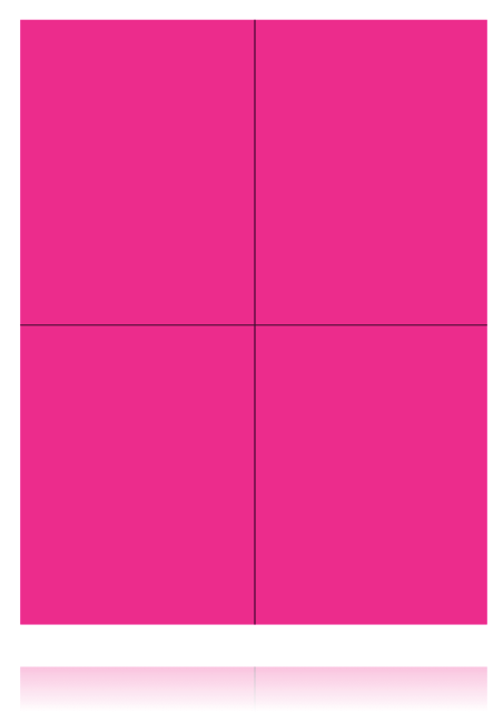 Pink Fluorescent 4UP Laser Compatible Shelf Signs -400 signs ...