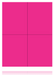 Pink Fluorescent Laser Compatible Shelf Signs -8.5"W x 11"H- 4 up per sheet -400 signs - screengemsinc