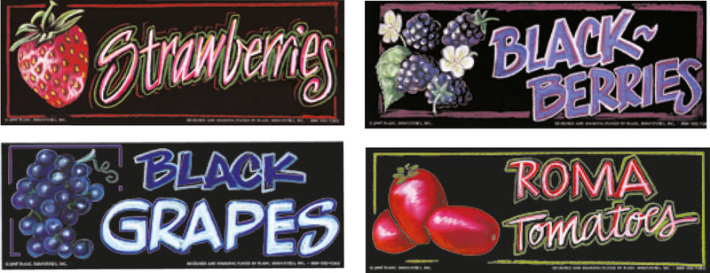 Produce Sign- Item Insert Names Set- 388 pieces