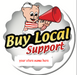 Piggly Wiggly Supermarket Buy Local Employee Button  