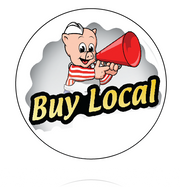 Piggly Wiggly Supermarket Buy Local Employee Button  