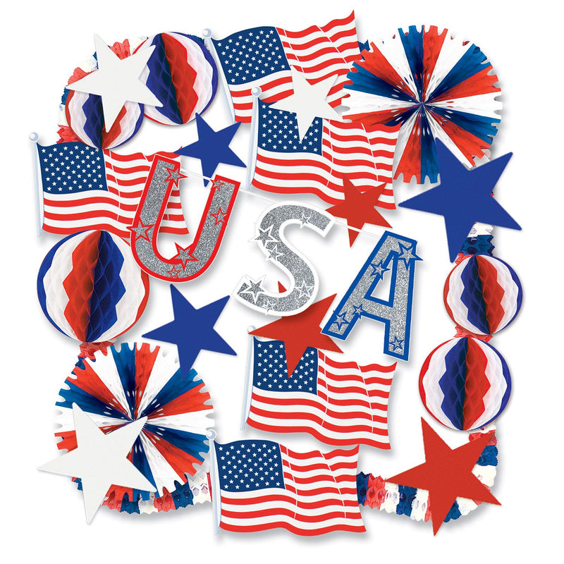 Patriotic Display Decoration Kit - screengemsinc