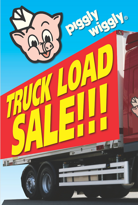 Piggly Wiggly Truck Load Sale A-Frame Sign Kit