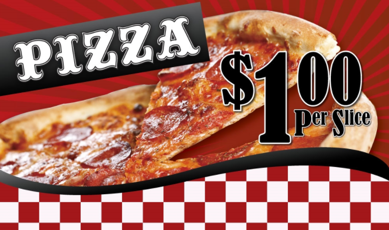 Pizza Window Sign-Custom Price
