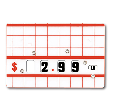 Dial a Price Tags-Red & White-5 pieces