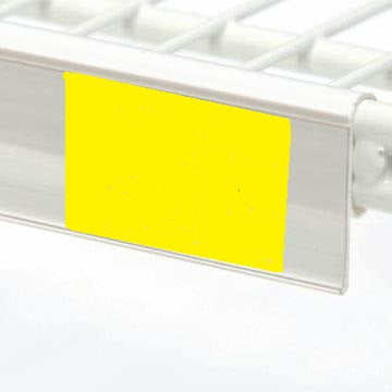 Price Channel Data Strips for Double Wire Cooler Shelves-White 29.5- 65 pcs