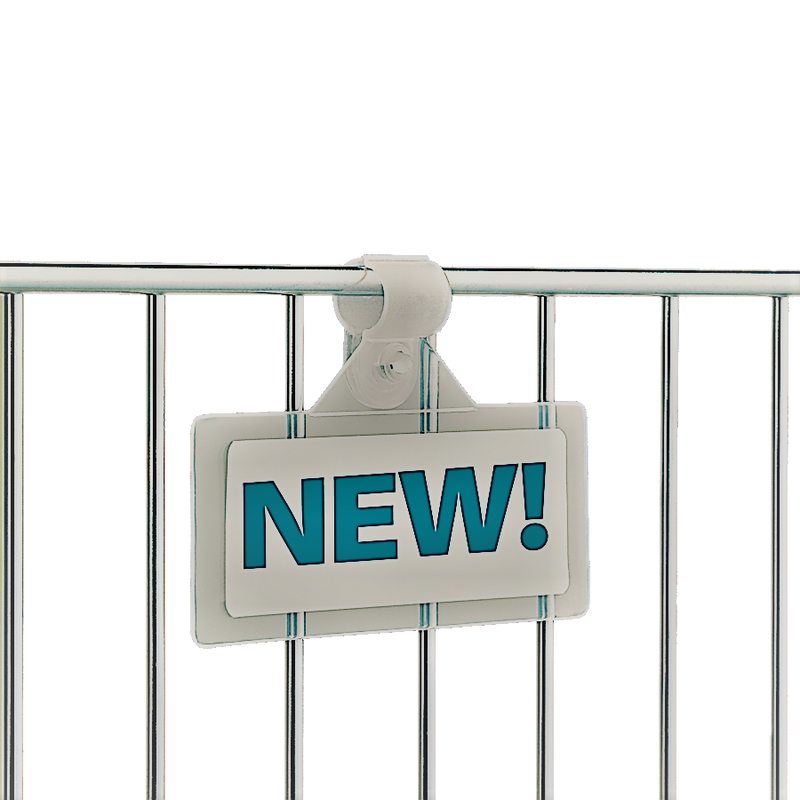 Price Label-Price Tag Holder for Wire Fixtures-3"W x 1.25"H- 50 pieces per bag