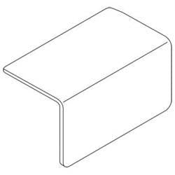 Price Tag Label Holder for Glass Shelves-2.5"- 100 pieces