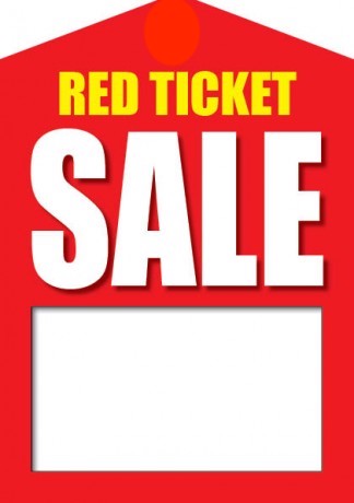 Red Ticket Sale Tags Price Tags