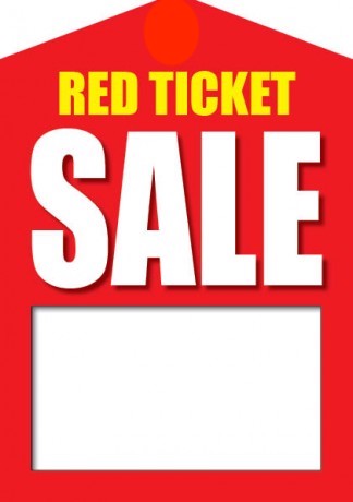 Red Ticket Sale Tags Price Tags