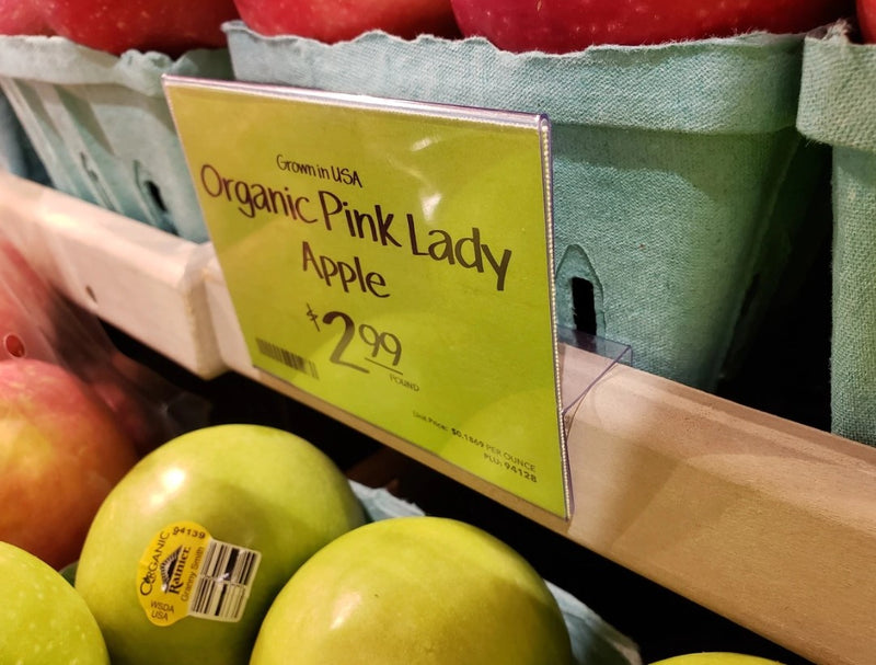 Produce Bin Sign Holders-4"W x 3"H-20 pieces