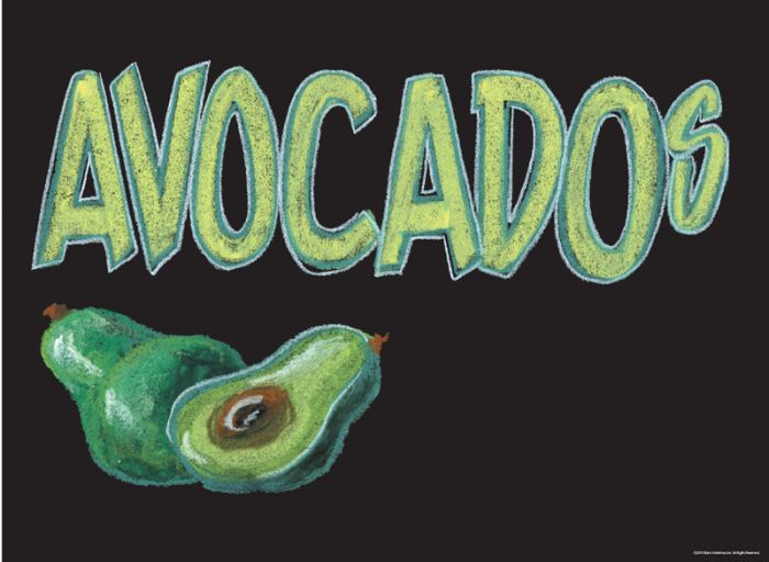 Produce Signs-Chalk Board Style